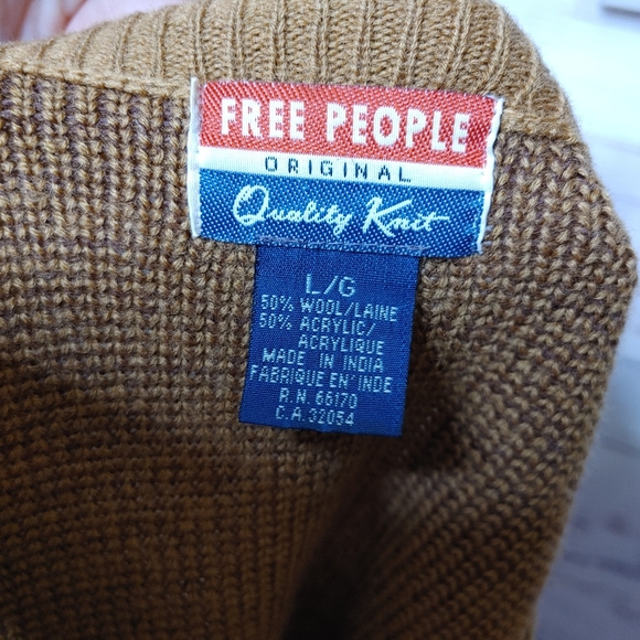Rare vintage Free People wool sweater size L - Picture 8 of 12